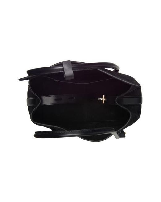 Tom Ford Blue Medium Eclipse Suede Shoulder Bag