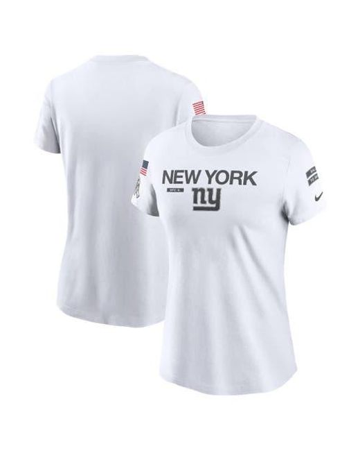 Nike White New York Giants 2024 Salute To Service Legend Performance T-Shirt