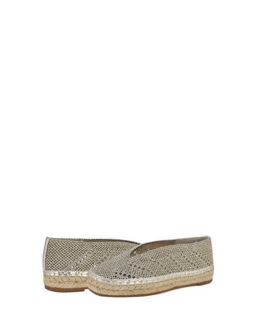 Nine West Metallic Rorie Woven Espadrille