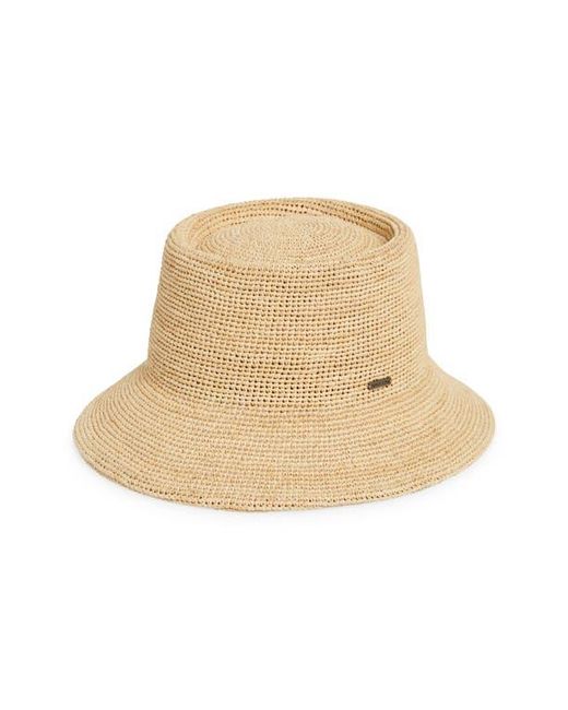Brixton Natural Ellee Straw Packable Bucket Hat