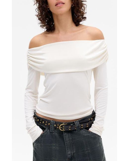 BDG White Ultimate Off The Shoulder Top