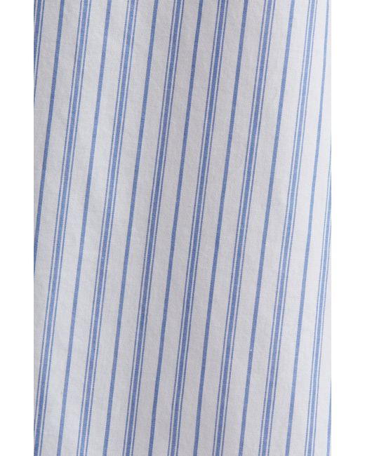 Xirena Blue Xírena Marlowe Stripe Long Sleeve Shirtdress