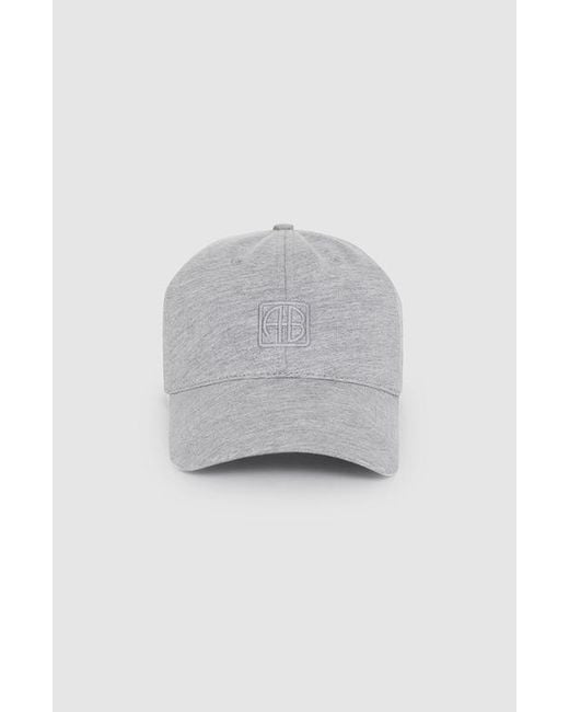 Anine Bing Gray Jeremy Baseball Cap Framed Monogram