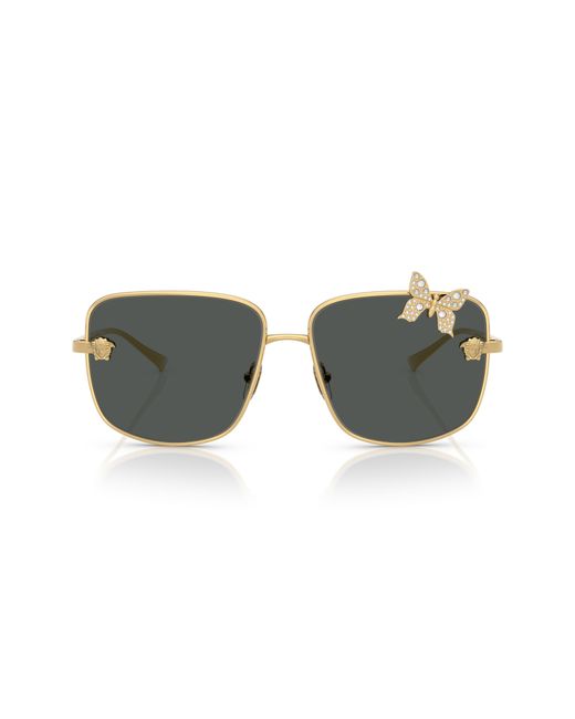 Versace Metallic 59Mm Square Sunglasses