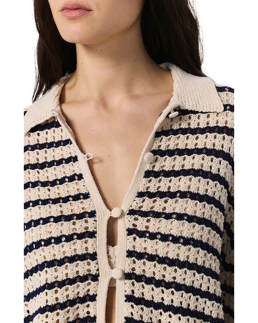 Rag & Bone White Khloe Stripe Cardigan