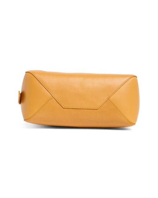 Clare V. Yellow Fleurine Leather Shoulder Bag