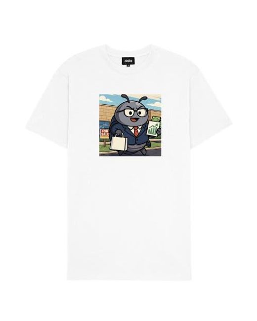 Alix White Roly Poly Tee for men