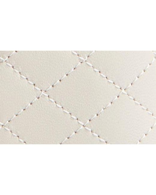 Saint Laurent Natural Micro Gaby Quilted Leather Vanity Crossbody Bag