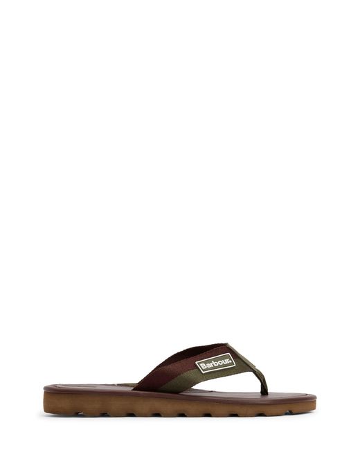 Barbour Brown Harker Flip Flop for men