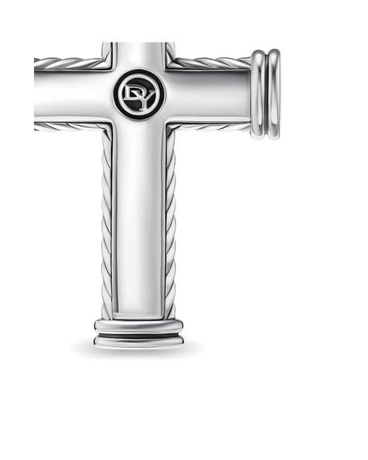 David Yurman Metallic Chevron Cross Pendant, 33.5Mm for men