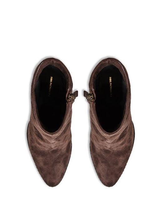 Bruno Magli Brown Opera Wedge Bootie
