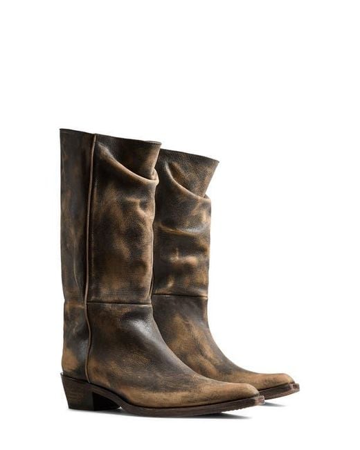 Khaite Brown Clive Western Boot
