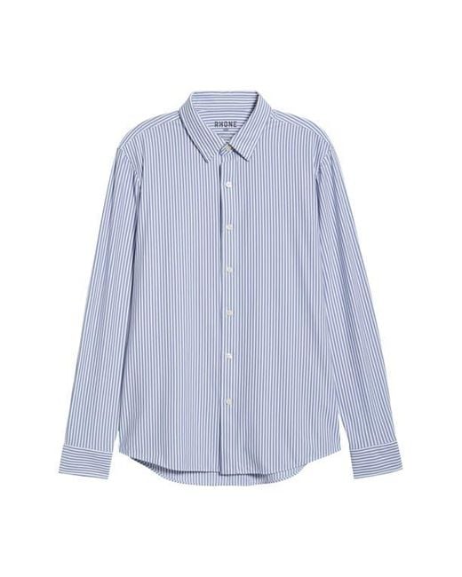 Rhone Gray Commuter Slim Fit Button-Up Shirt for men