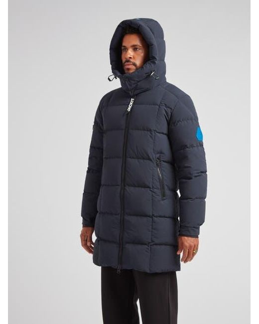 Jacket Blue Ez Hooded Boxed Puffer Coat for men