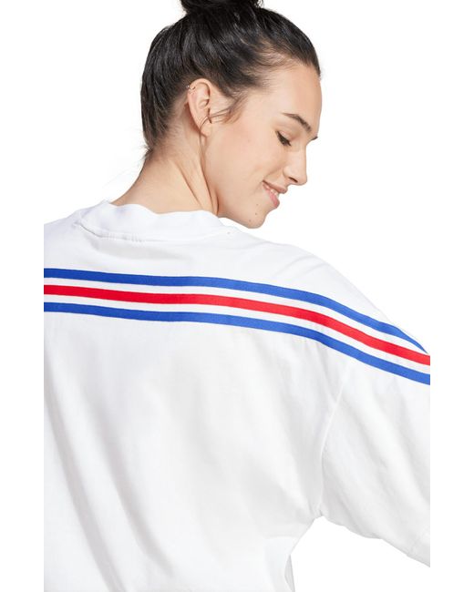 Adidas White Future Icons 3-stripes Cotton T-shirt