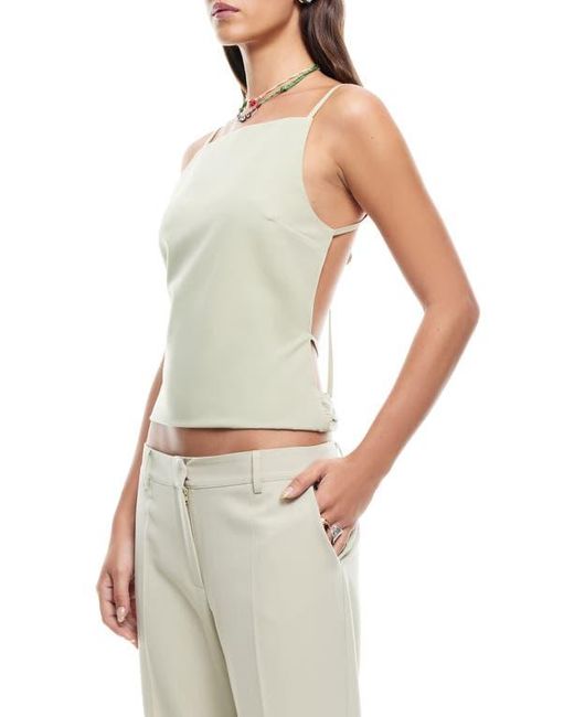 Lioness Green Horizon Open Tie Back Top