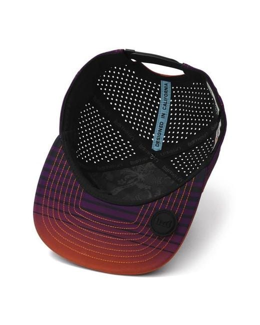 Melin Red Trenches Waves Hydro Snapback Cap for men