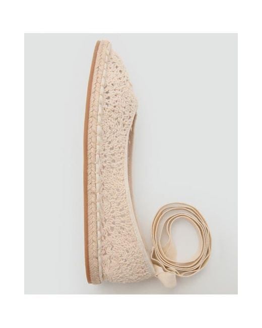 Mango Multicolor Ankle Wrap Ballet Flat