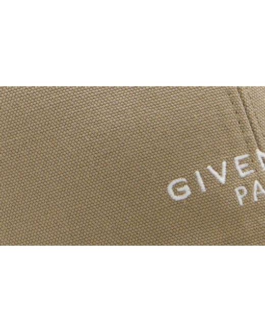 Givenchy Natural Embroidered Logo Adjustable Baseball Cap for men