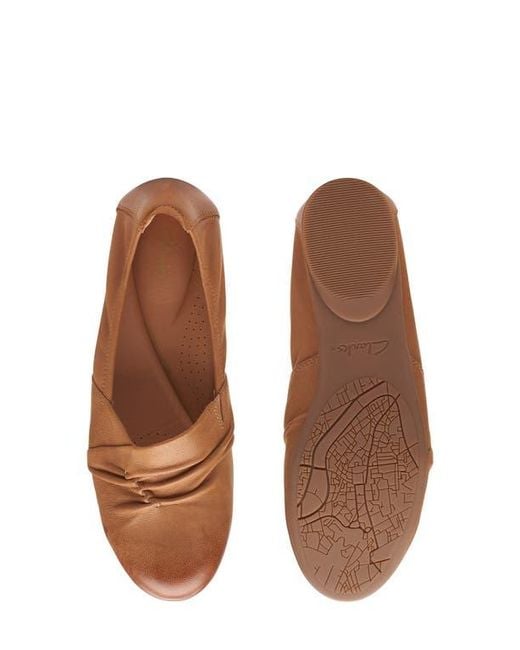 Clarks Brown Rena Way Flat