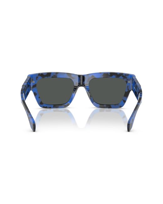 Versace Black 55mm Rectangular Sunglasses for men