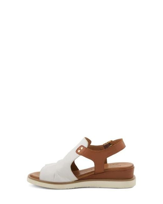 Spring Step Brown Locals Wedge Sandal