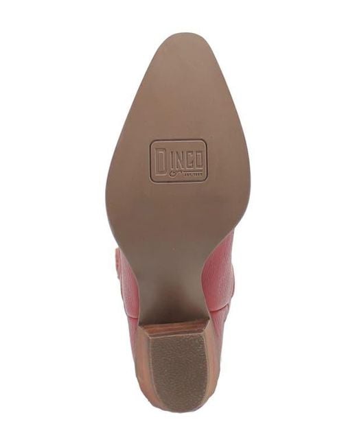 Dingo Red Knee High Western Boot