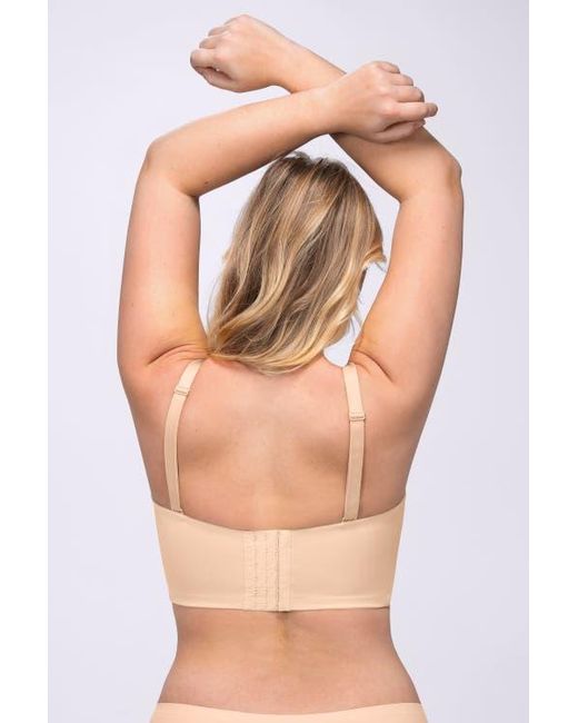 Shapellx Natural Strapless Convertible Underwire Bra Full Coverage