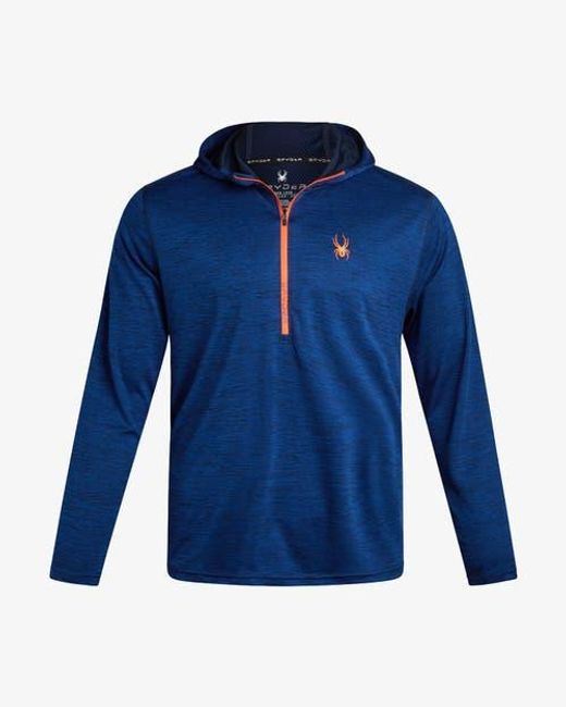 Spyder Blue Knit Half Zip for men