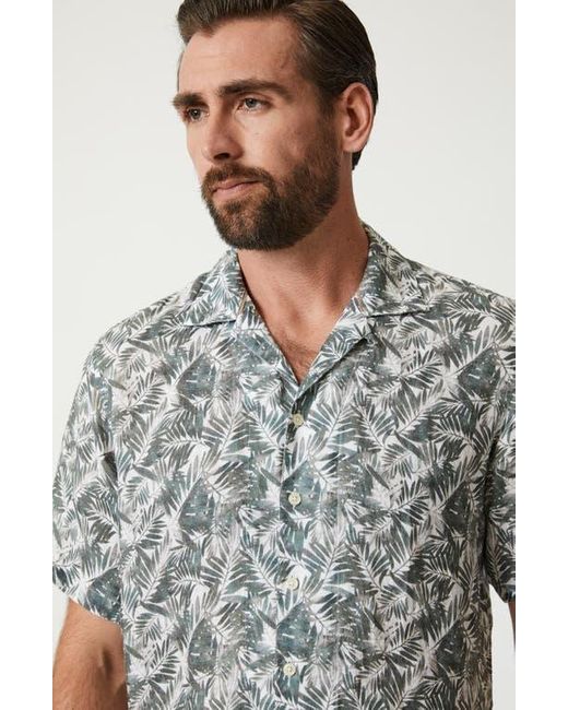 34 Heritage Gray Jungle Print Short Sleeve Shirt for men