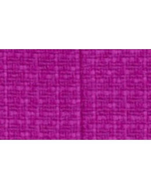 Maje Purple Jienna Belted Tweed Miniskirt