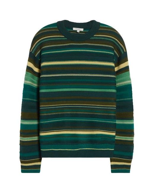 J.W. Anderson Green Stripe Extrafine Merino Wool Sweater for men