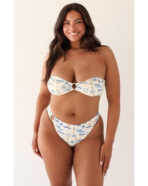 Dippin' Daisy's Brown Lotus Bandeau Bikini Top