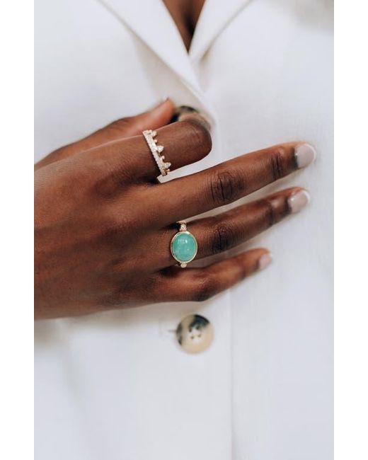 Anzie Blue Classique Oval Ring