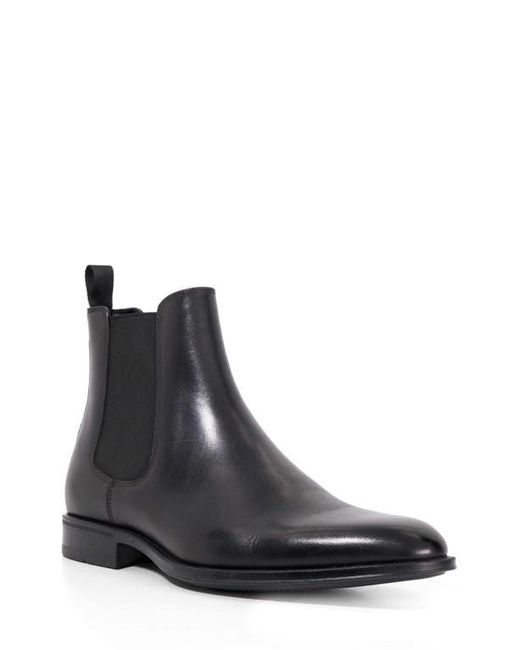 Dune Black Matchin Plain Toe Chelsea Boot for men