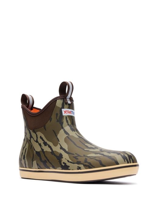 XtraTuf Brown 6-Inch Ankle Deck Boot for men