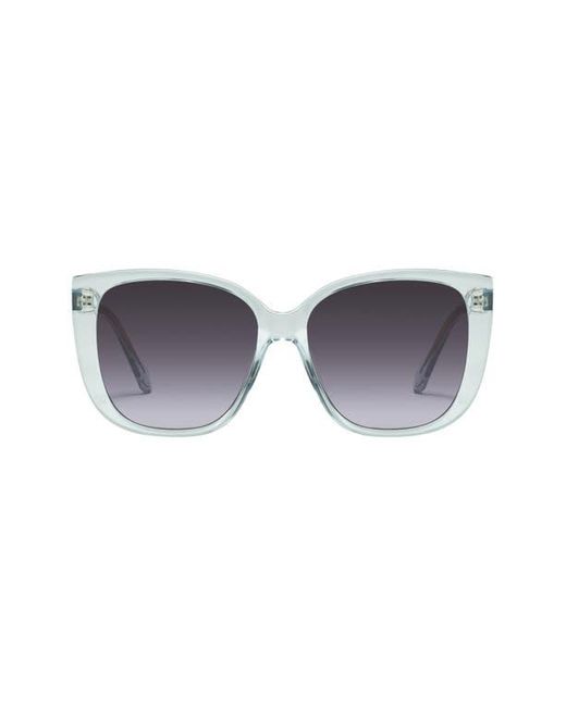 Quay Gray Ever After 58Mm Cat Eye Sunglasses
