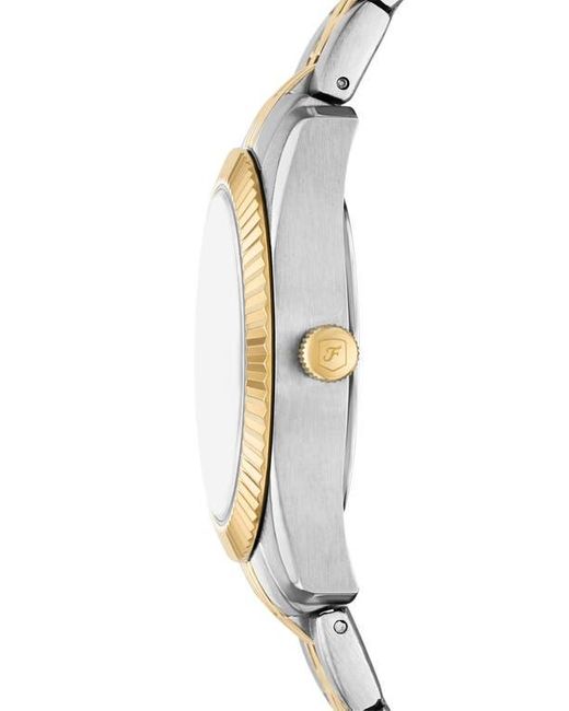 Fossil Brown Scarlette Two-Tone Bracelet Watch, 32Mm