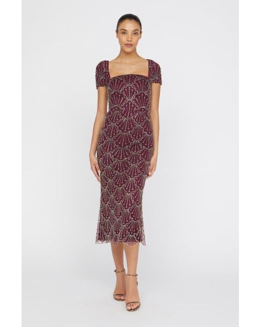 theia cocktail dress Rosa Bow Draped Cocktail Dress
