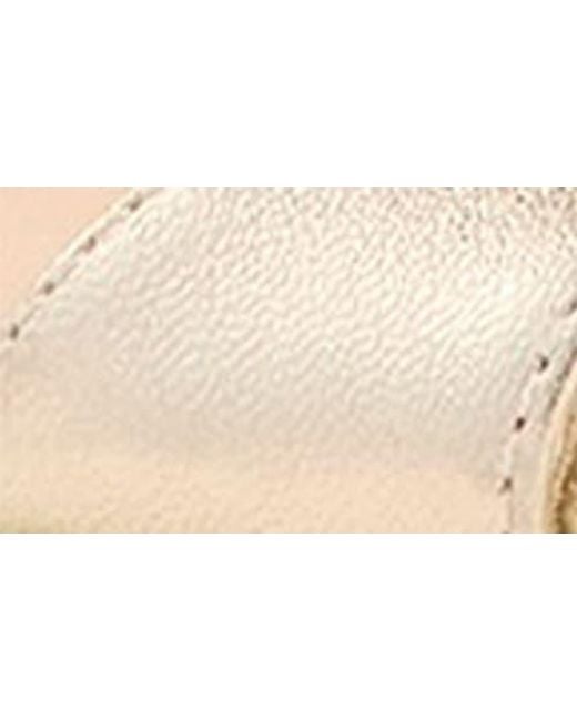 Stuart Weitzman White Nudist Platform Sandal