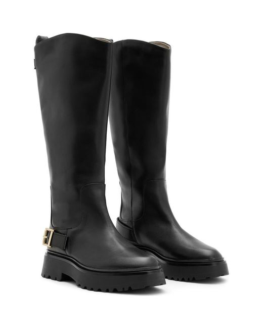 AllSaints Black Opal Knee High Boot