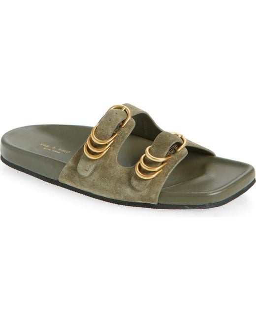 Rag & Bone Green Rue Slide Sandal