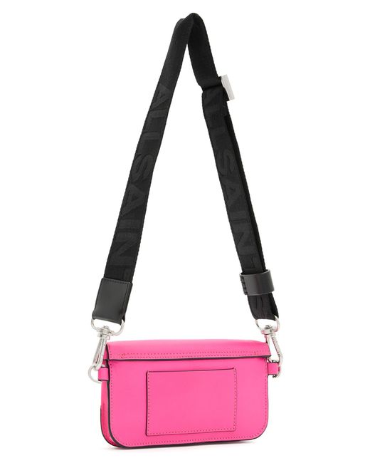 AllSaints Pink Zoe Leather Crossbody Bag