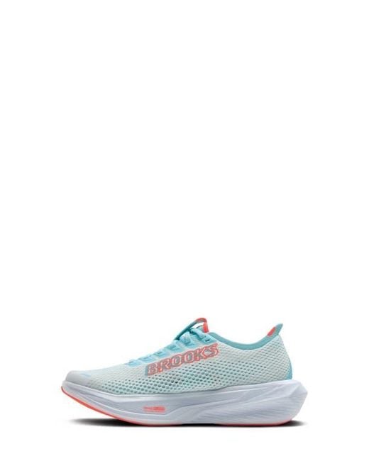 Brooks White Hyperion 3 Running Shoe