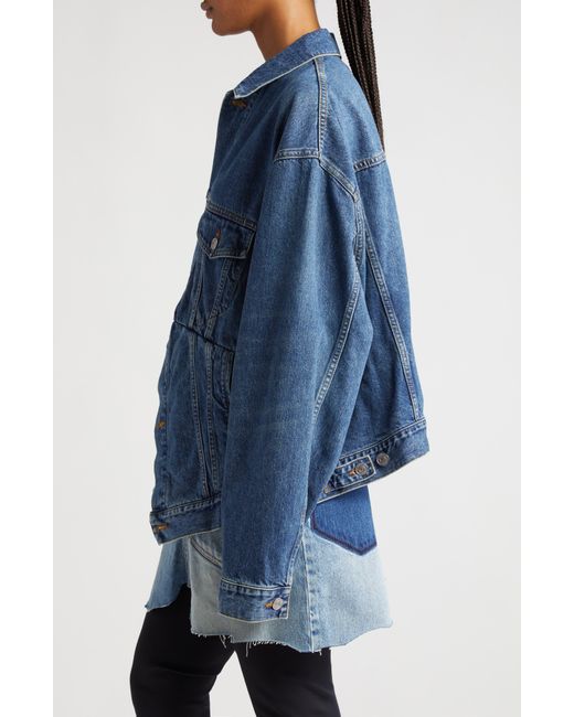 balenciaga swing denim jacket