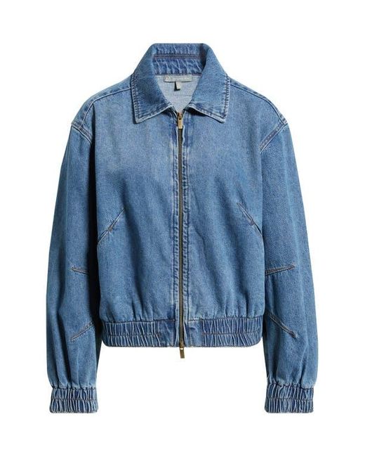 Wit & Wisdom Blue Zip Denim Jacket