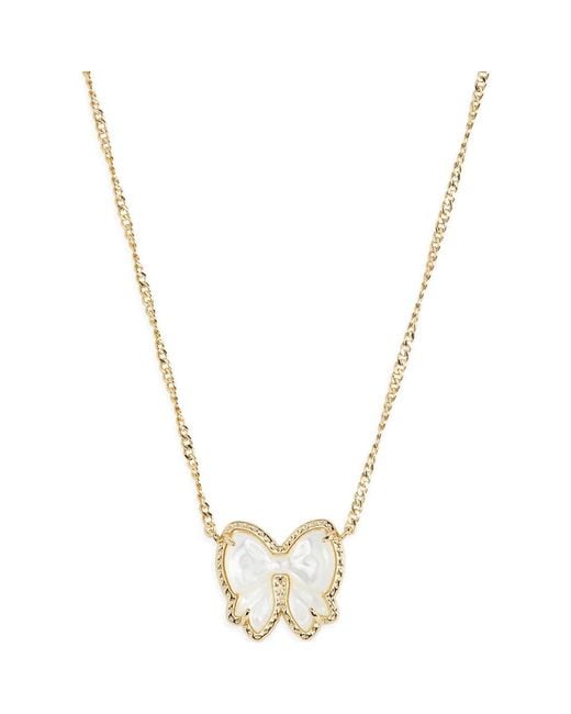 Kendra Scott Metallic Haley Bow Pendant Necklace