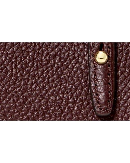Kate Spade Brown Charmed Pebble Leather Key Fob