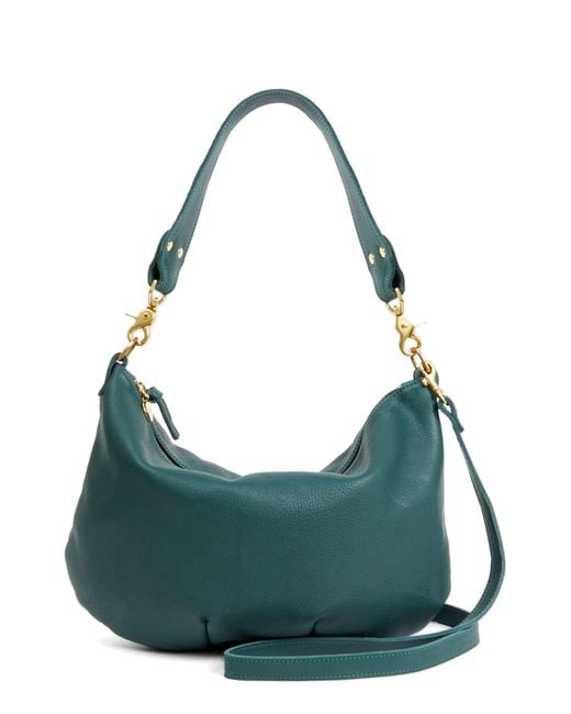 Clare V. Moyen Leather Messenger Bag in Green Lyst