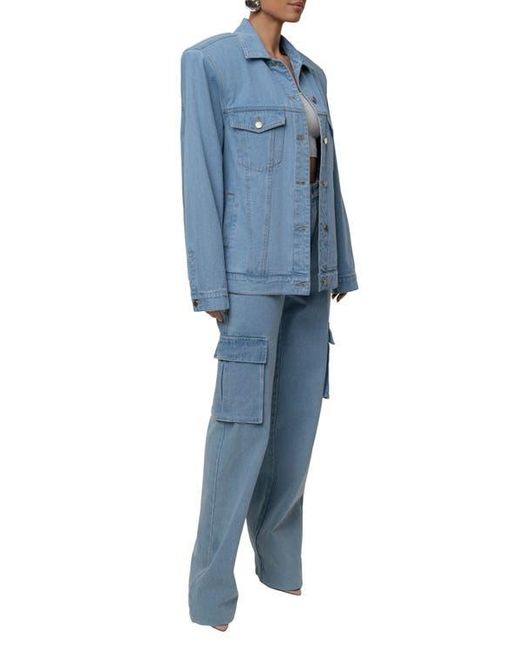 JLUXLABEL Blue Next Phase Denim Jacket
